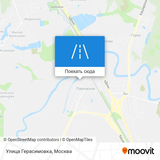 Карта Улица Герасимовка
