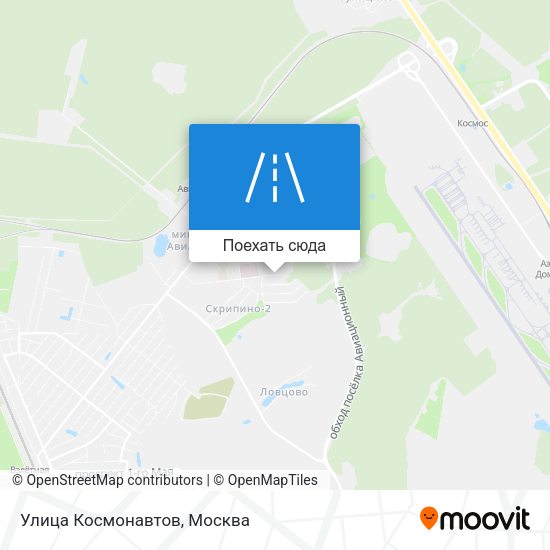 Карта Улица Космонавтов