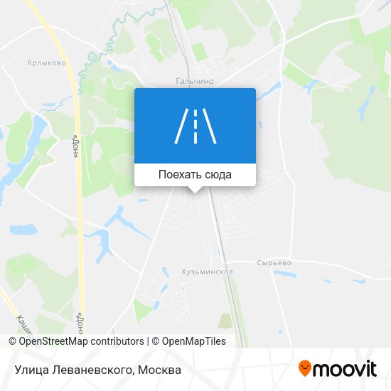 Карта Улица Леваневского