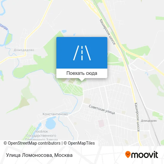 Карта Улица Ломоносова