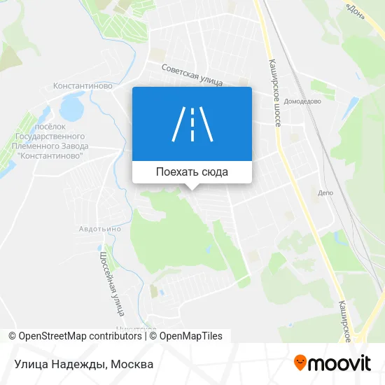 Карта Улица Надежды