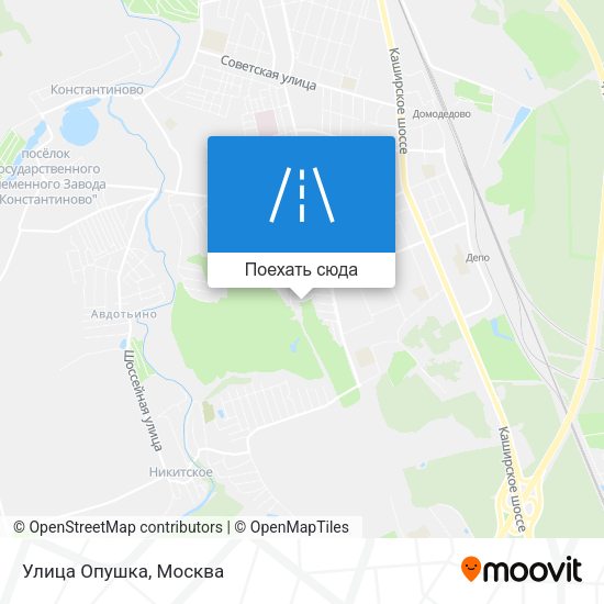 Карта Улица Опушка