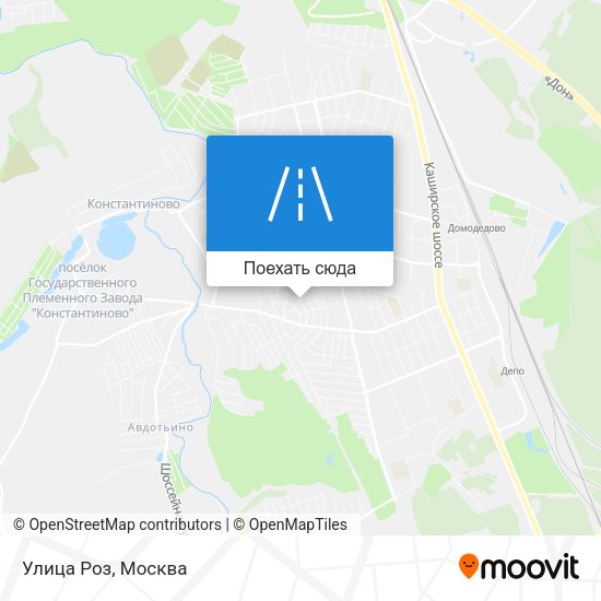 Карта Улица Роз