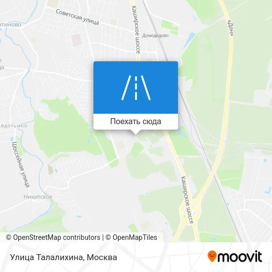 Карта Улица Талалихина