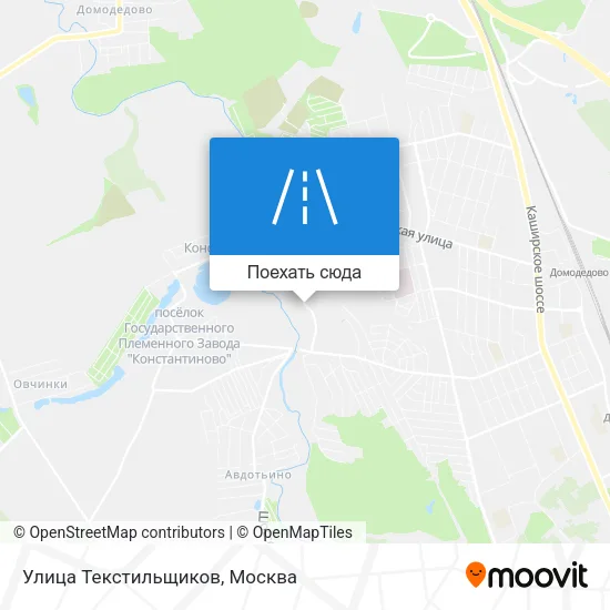 Карта Улица Текстильщиков
