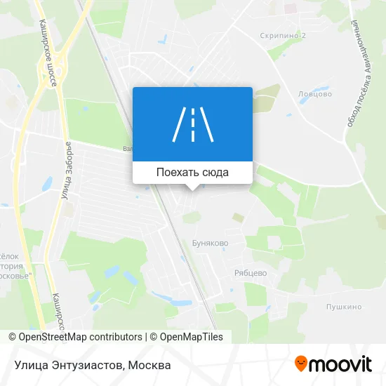 Карта Улица Энтузиастов