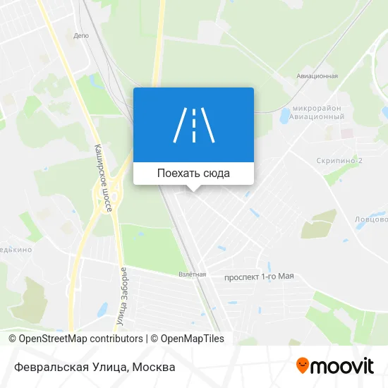 Карта Февральская Улица
