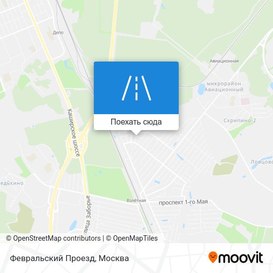 Карта Февральский Проезд