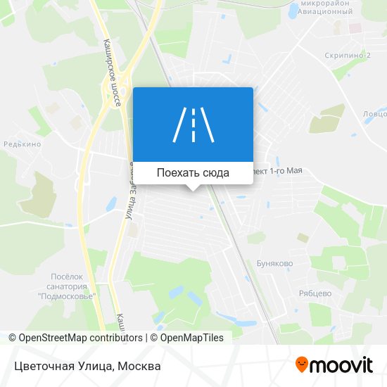 Карта Цветочная Улица