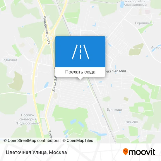 Карта Цветочная Улица