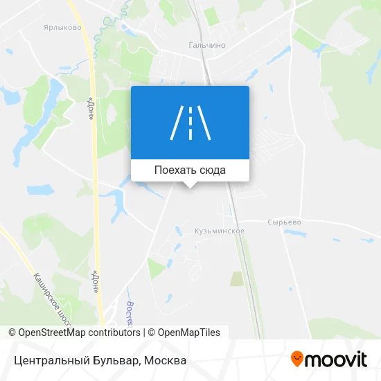 Карта Центральный Бульвар