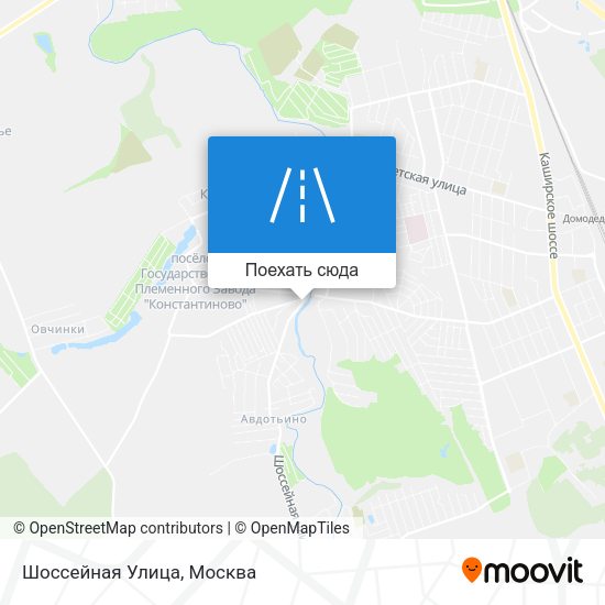 Карта Шоссейная Улица