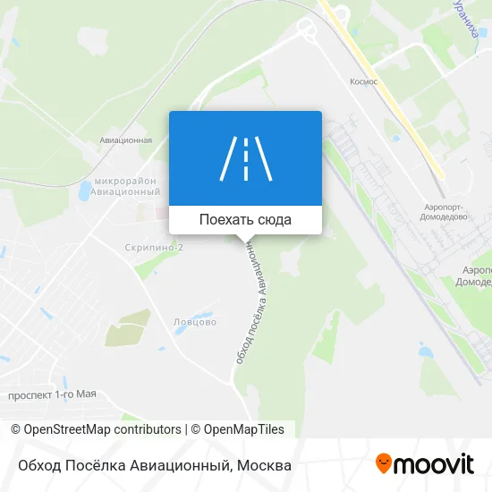 Карта Обход Посёлка Авиационный