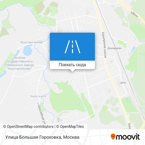 Карта Улица Большая Гороховка