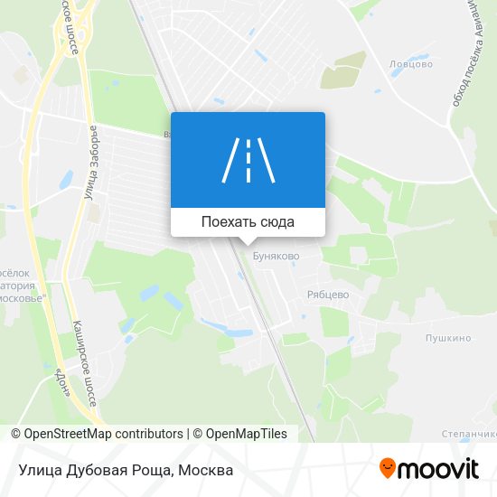 Карта Улица Дубовая Роща