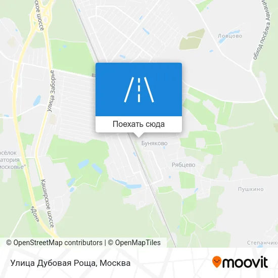 Карта Улица Дубовая Роща
