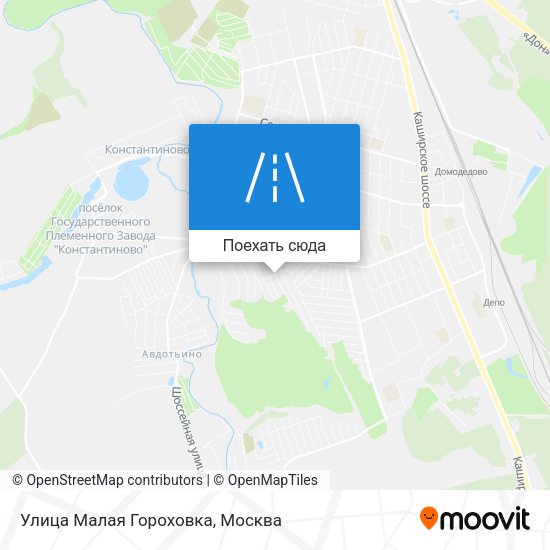 Карта Улица Малая Гороховка
