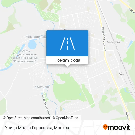 Карта Улица Малая Гороховка