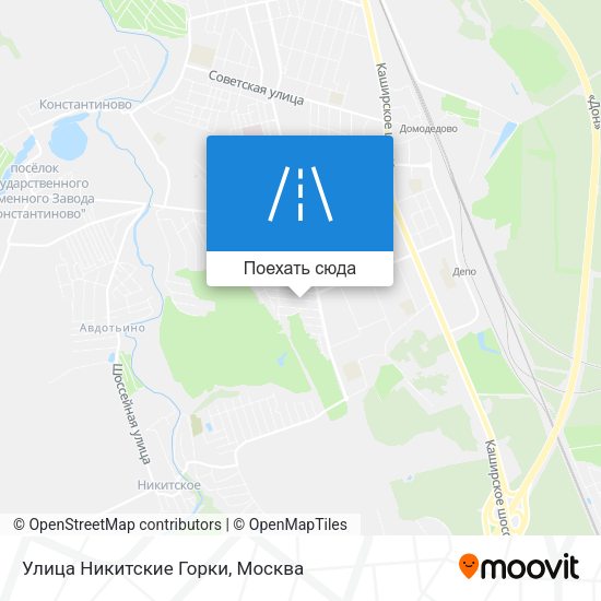 Карта Улица Никитские Горки