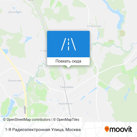 Карта 1-Я Радиоэлектронная Улица