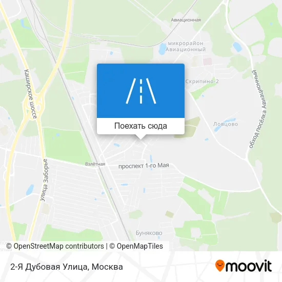 Карта 2-Я Дубовая Улица