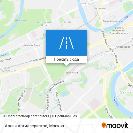 Карта Аллея Артиллеристов