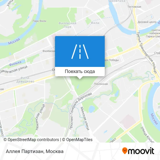 Карта Аллея Партизан