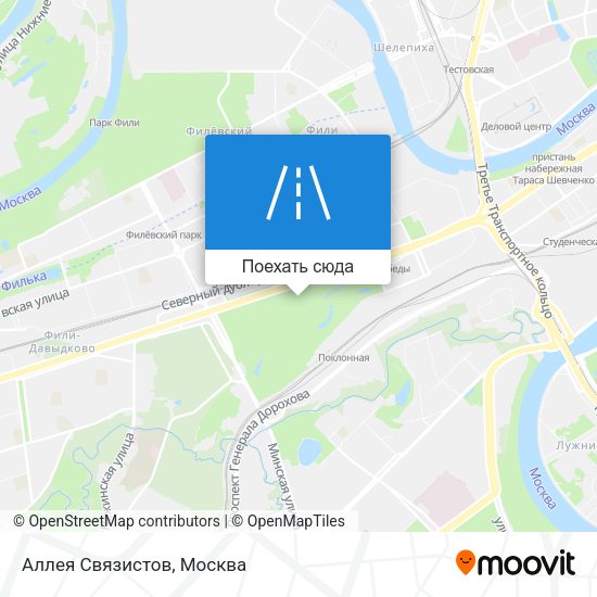 Карта Аллея Связистов