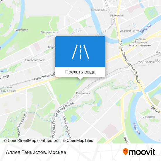Карта Аллея Танкистов
