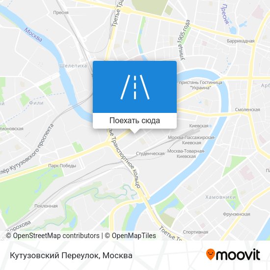 Карта Кутузовский Переулок