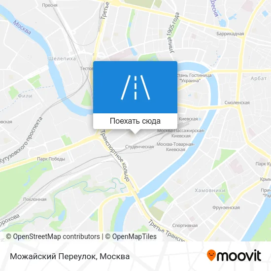 Карта Можайский Переулок