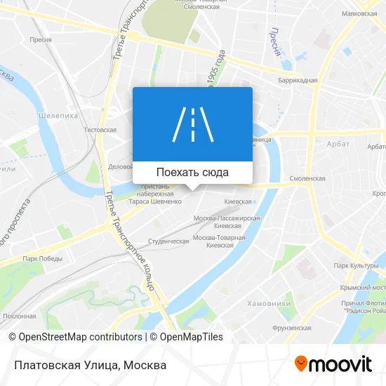 Карта Платовская Улица