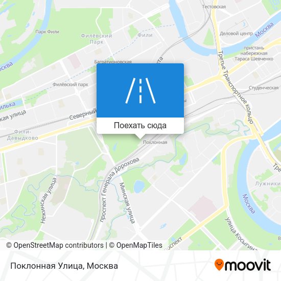 Карта Поклонная Улица