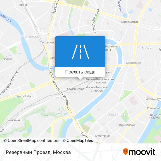 Карта Резервный Проезд