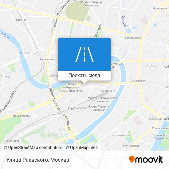 Карта Улица Раевского