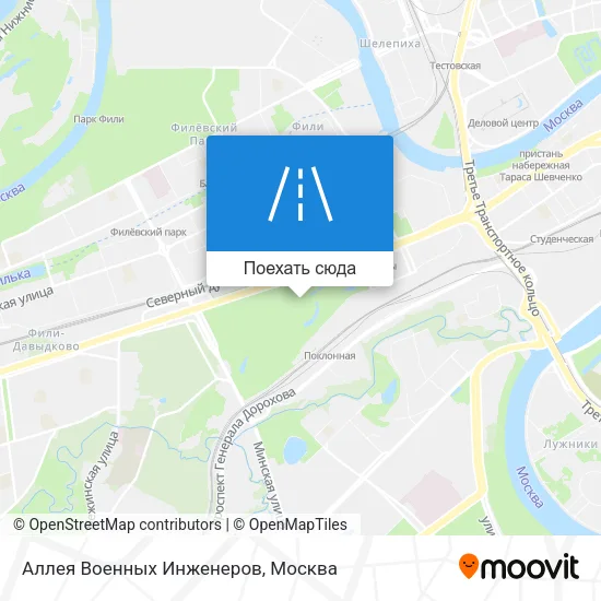 Карта Аллея Военных Инженеров