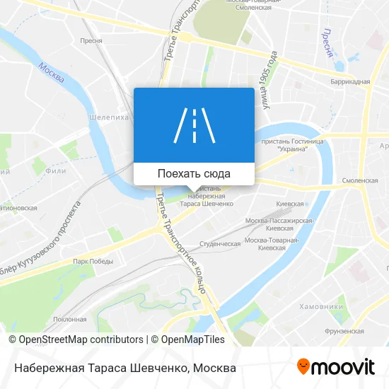 Карта Набережная Тараса Шевченко