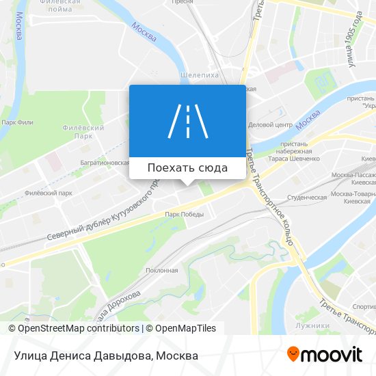 Карта Улица Дениса Давыдова