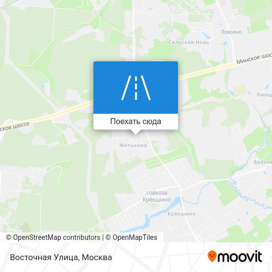 Карта Восточная Улица