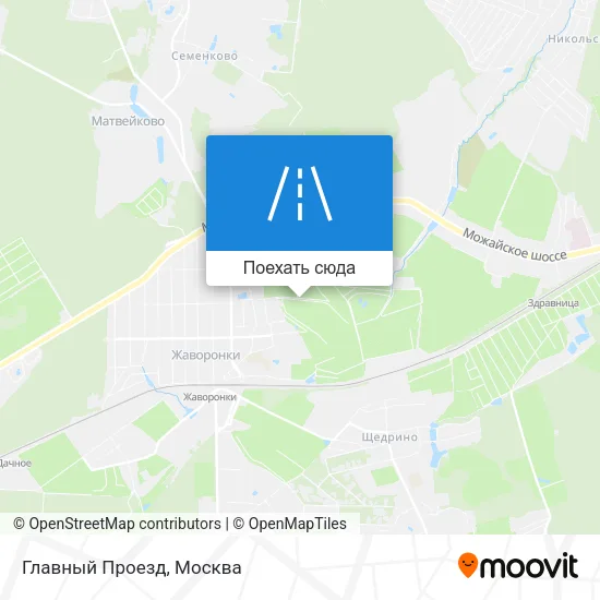 Карта Главный Проезд