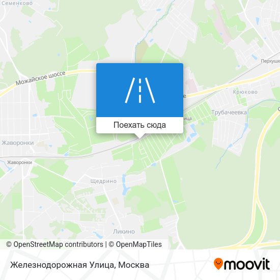 Карта Железнодорожная Улица
