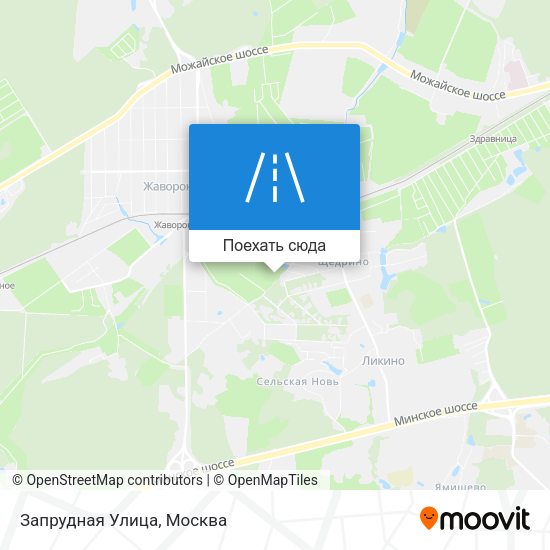 Карта Запрудная Улица