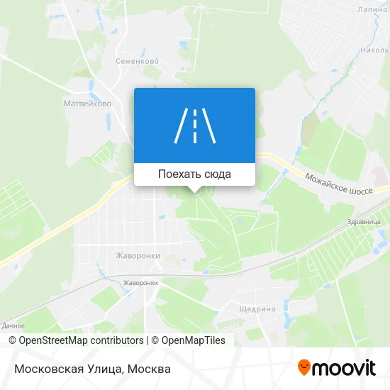 Карта Московская Улица
