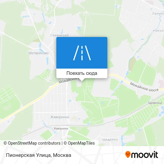 Карта Пионерская Улица