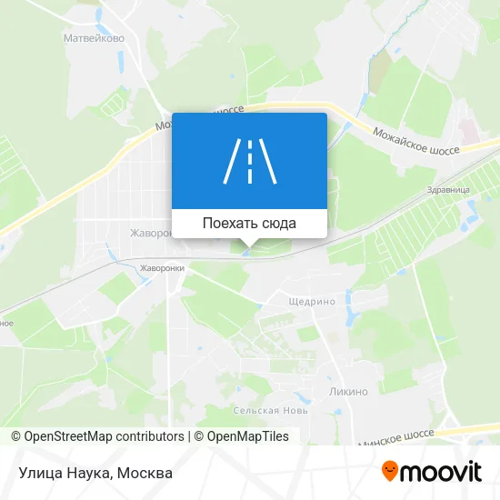 Карта Улица Наука