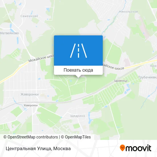 Карта Центральная Улица