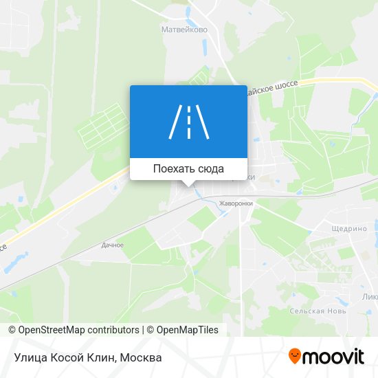 Карта Улица Косой Клин
