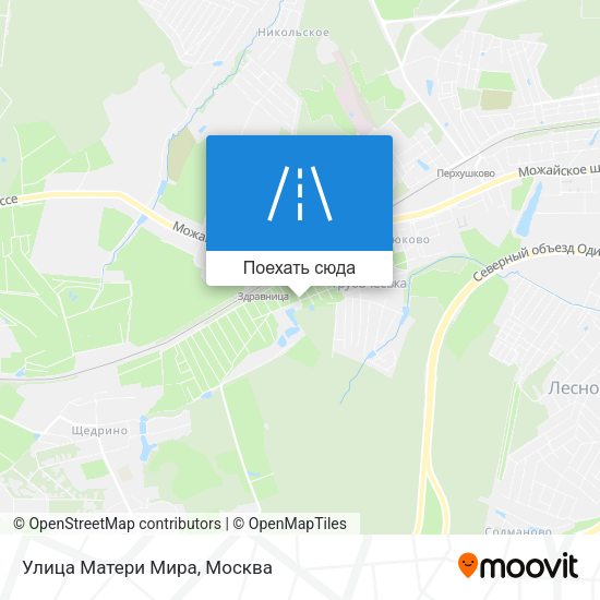 Карта Улица Матери Мира