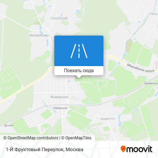 Карта 1-Й Фруктовый Переулок