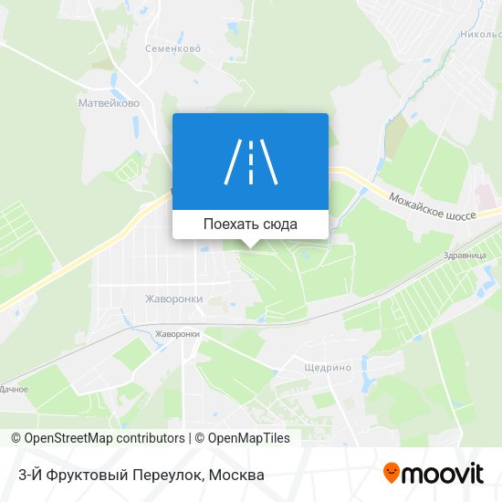 Карта 3-Й Фруктовый Переулок